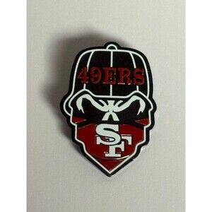 San Francisco 49ers Chrome Bandana Skull Hat Pin Niners New Era Fitted Hats Pins